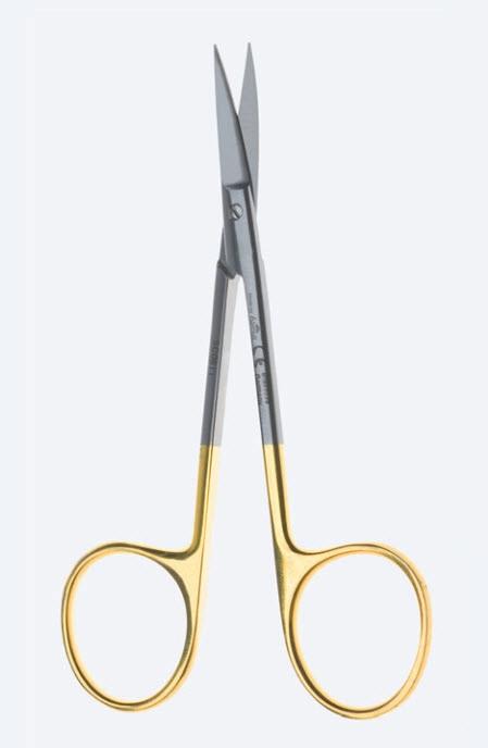 Ножиці Power TC, для стоматологічної хірургії, для ясен, вигнуті, гострокінцеві, загальна довжина 110 мм. Бренд - Asanus Medizintechnik Gmb, Німеччина